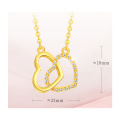 Shangjie OEM ODM Dia de la Madre Gold preenchido 24K Gold Women Women Jóias Jóias Real Gold Colar